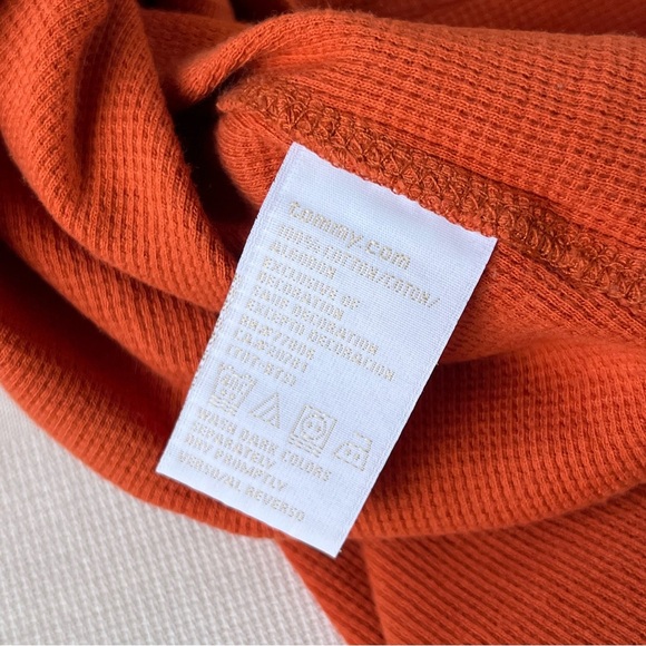 Tommy Hilfiger Waffle Knit Cotton 3/4 sleeve polo shirt - Picture 8 of 8